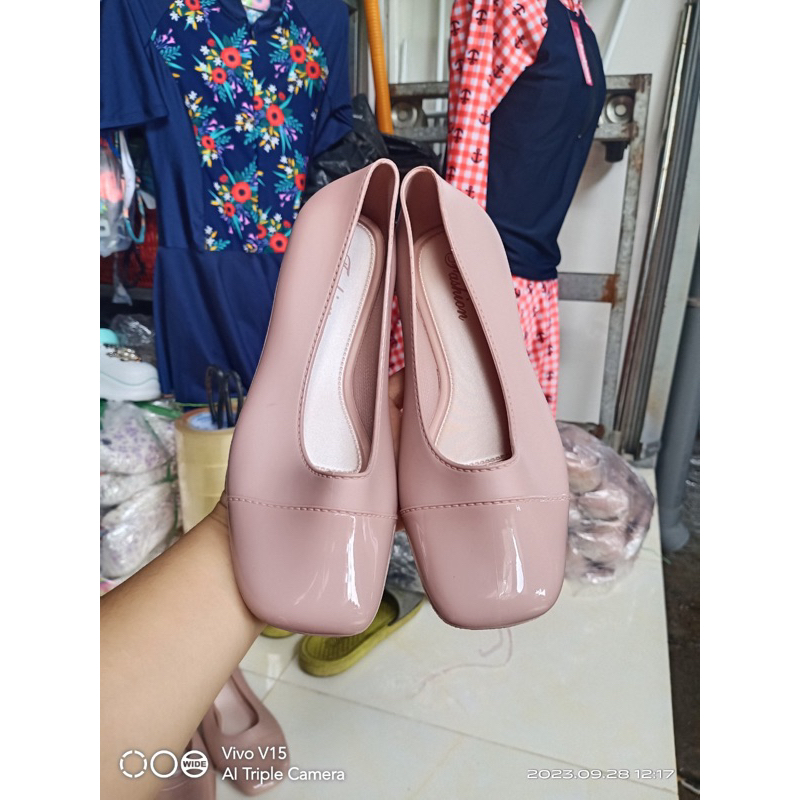 Giày búp bê nhựa nữ mềm dẻo đủ màu 842