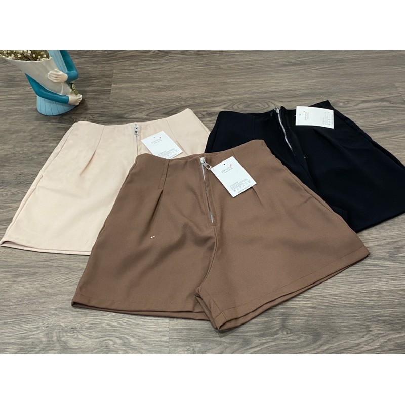Quần Short Nữ Lưng Cao Khóa Giữa mới mã 502 Mmita