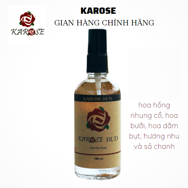Xịt dưỡng tóc kích thích mọc tóc, ngăn rụng tóc, suôn mượt Karose Bud