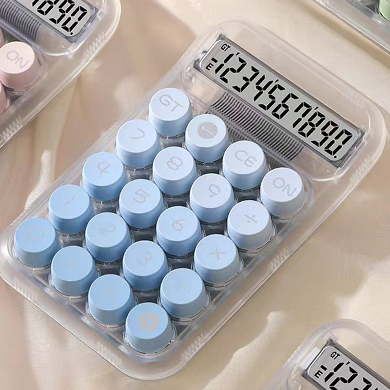 【Trick or Treat Alliance Mall】Gradient Large Button Calculator Large Screen Electronic Calculator 10 Digit Student Calculator.