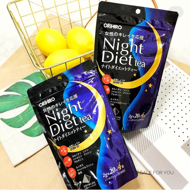 Trà giảm cân orihiro night diet tea nhật bản xanh - hồng - ảnh sản phẩm 3