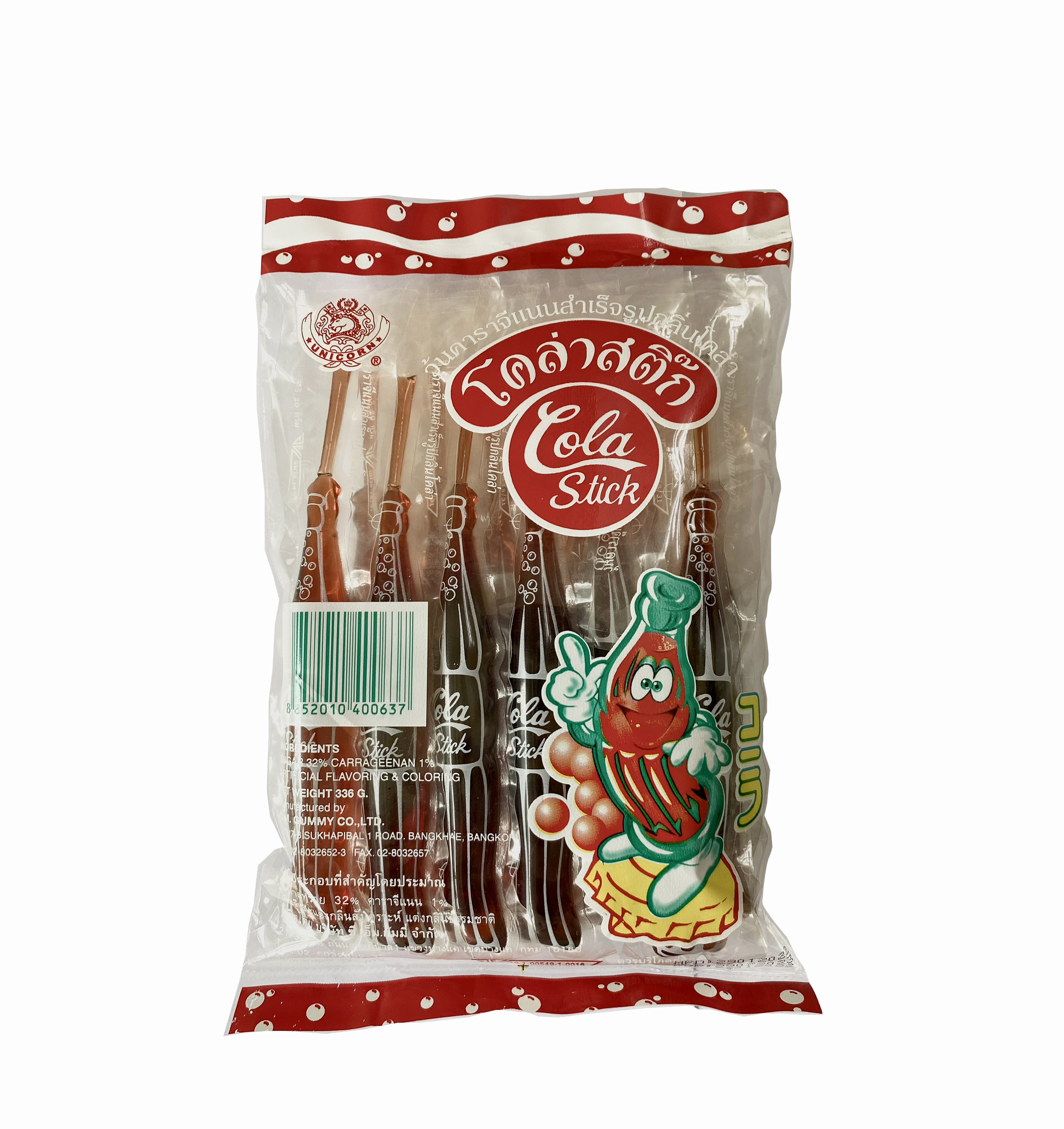Thạch Cola Stick - nhãn hiệu CM Gummy Thái Lan