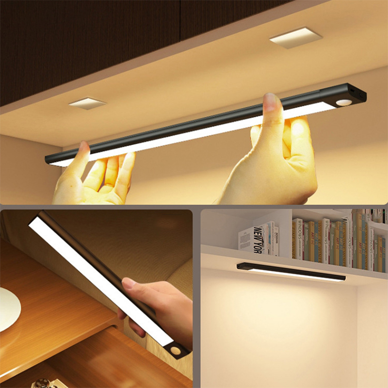 Night lamp Ultra thin smart led induction light dormitory charging body induction night light magnetic wardrobe cabinet light strip