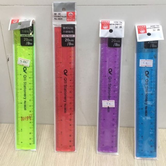 Combo gồm 2 cây thước dẻo 20cm Aihao loại dày
