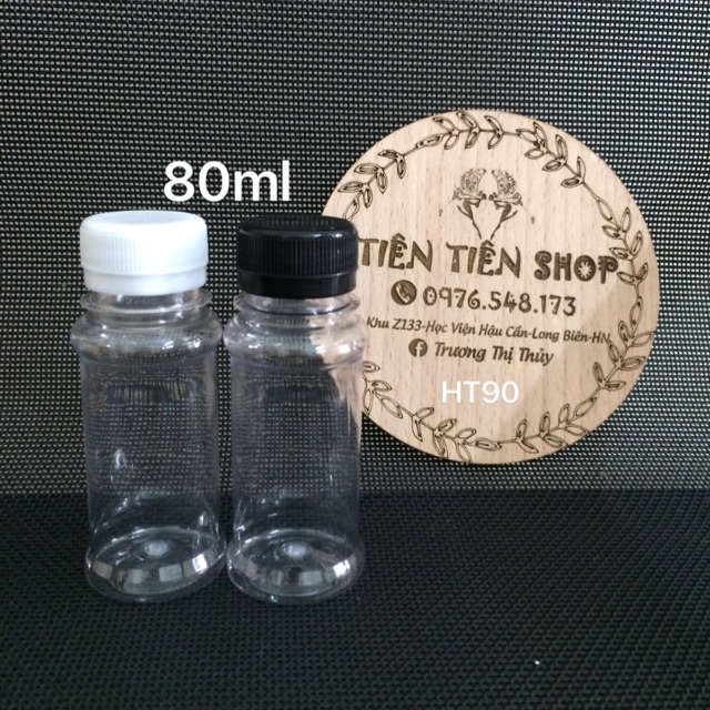 Chai nhựa 80ml đựng đồ uống thử