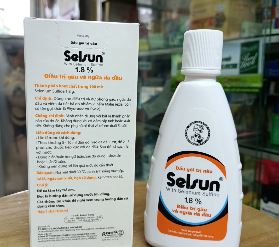 Dầu gội Selsun 1,8% chai 100ml