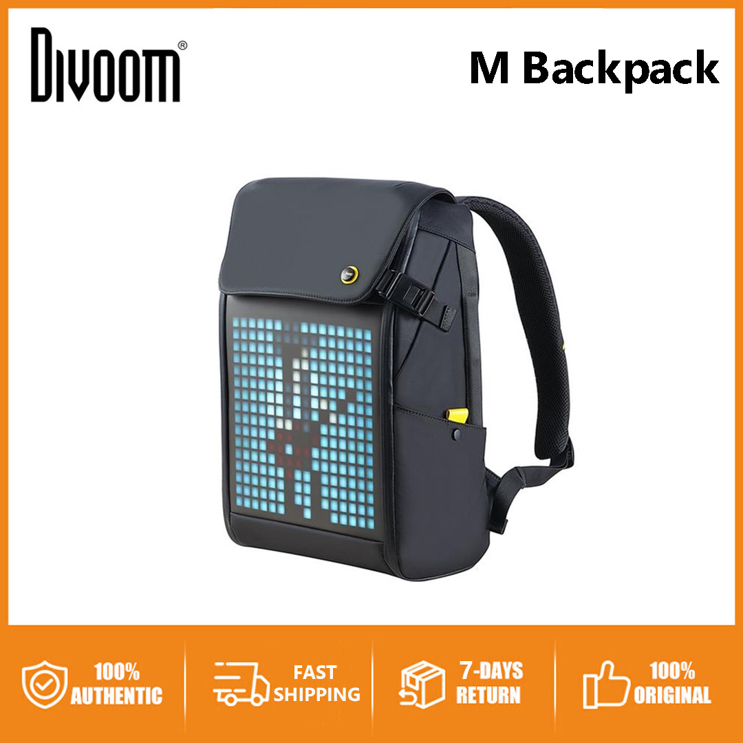 Original Divoom Pixoo M Backpack Customisable Pixel Art Multi