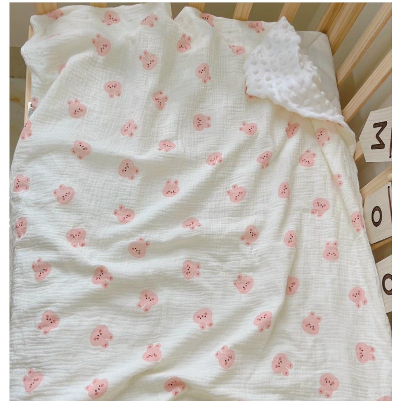 Chăn xô hạt đậu mền cho bé 80*100cm