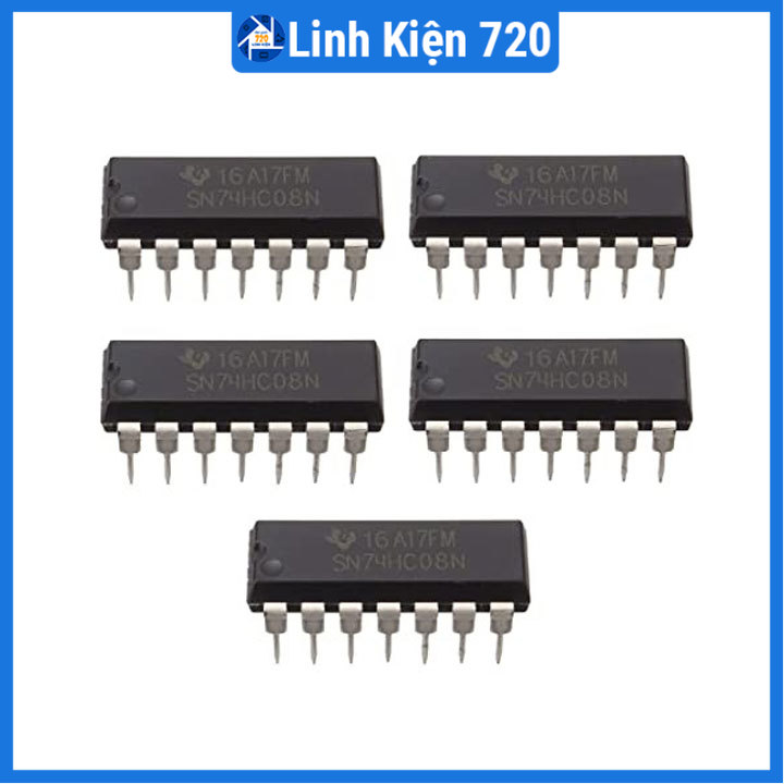 Bộ 2 IC 74HC08 2-Input AND DIP14