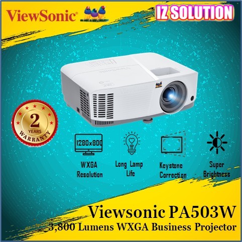 ViewSonic PA503W 3,800 Lumens WXGA Business Projector - ViewSonic