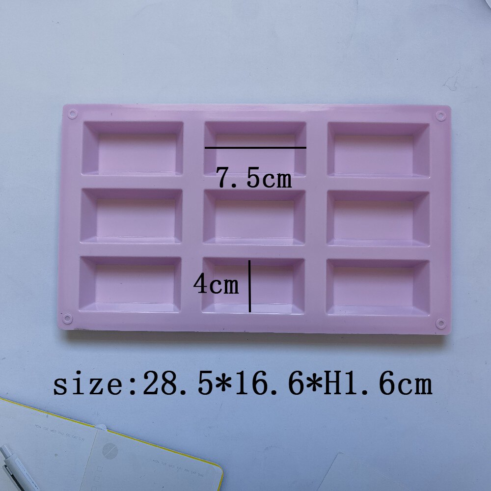 9 Cavity Silicone Cake Mold Financier Cookies Chocolate DIY H Kitchen Baking Tools Pudding Cy Decorating Mould