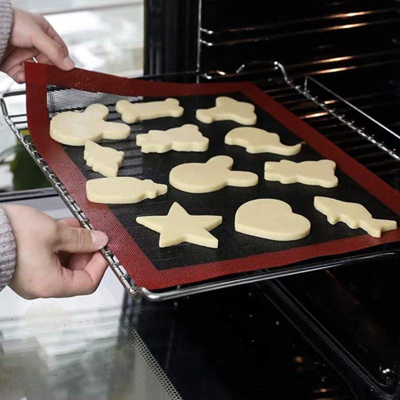 Cookie Bread Macaroon Kitchen Bakeware Accessories Perforated Silicone Baking Mat Non-Stick Oven Sheet Liner Bakery Tool.