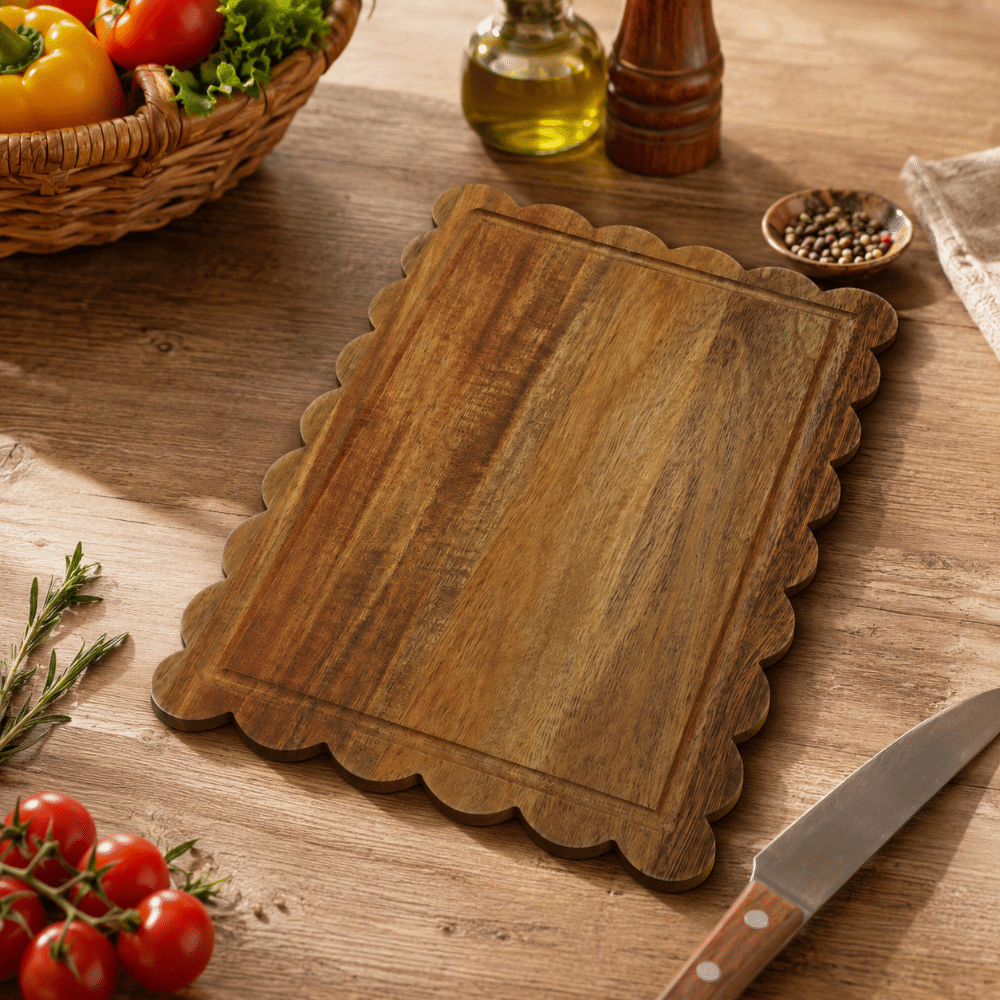 Practical Anti-Bacterial Wood Cutting Board Non-sticky Rectangular Steak Plate Odor-Free Durable Kitchen Chopping Block Daily Cooking.