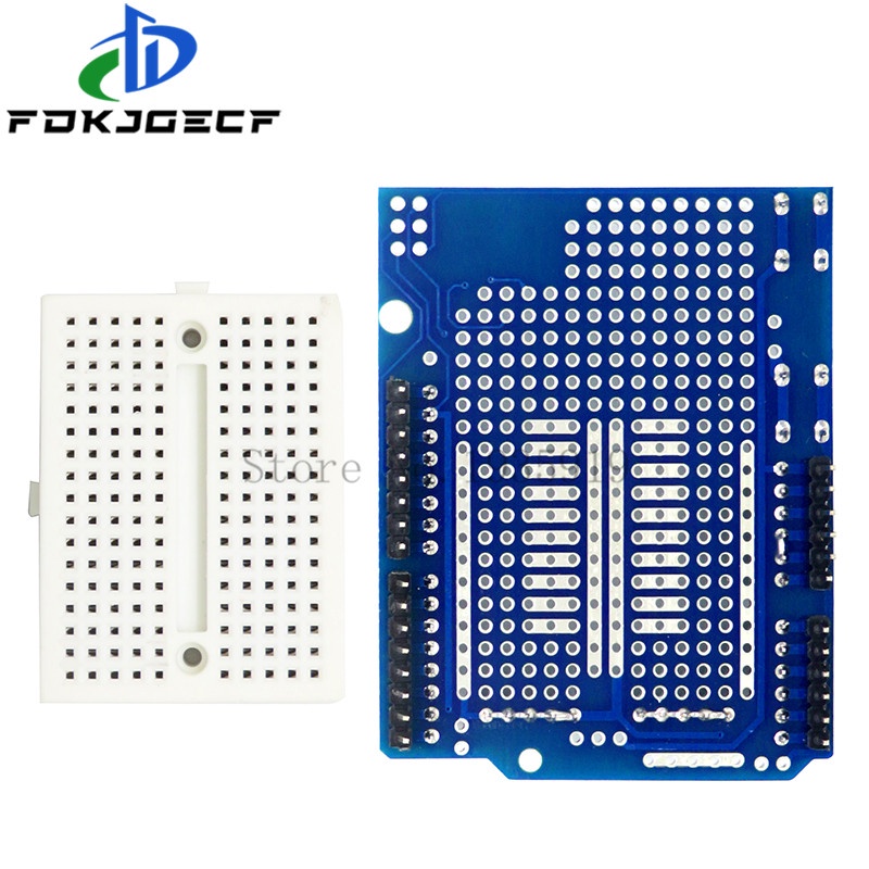 UNO bảng mạch Proto bảng mở rộng Prototype với SYB-170 Mini thớt cắt bánh mì dựa cho Arduino cho UNO protoshield