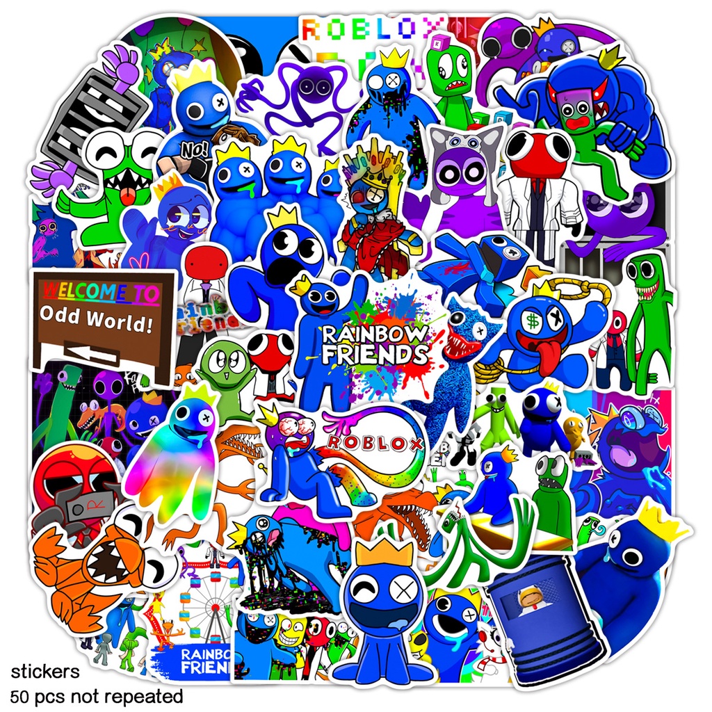 Ready Stock】8pcs/set Roblox Rainbow Friends Building Block Toy