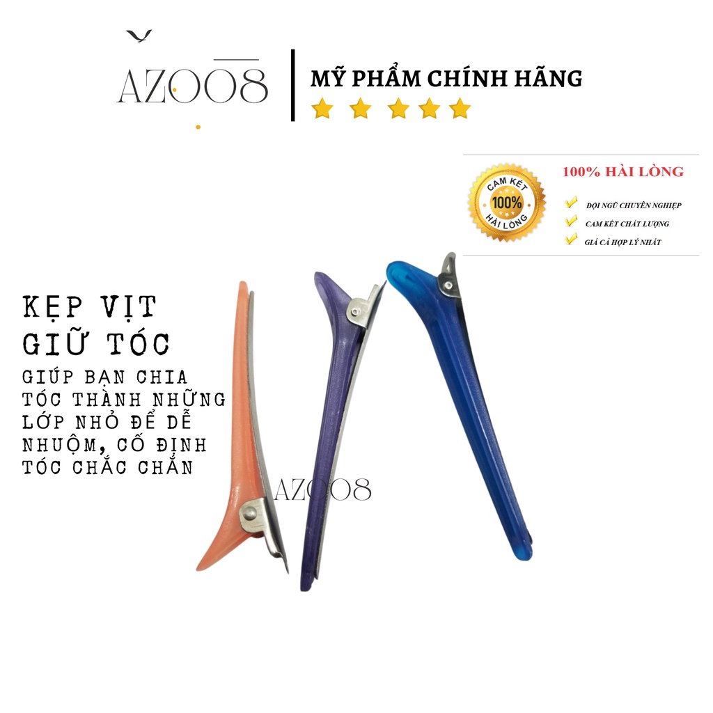 kẹp mỏ vịt chia tóc hỗ trợ nhuộm  AZ008