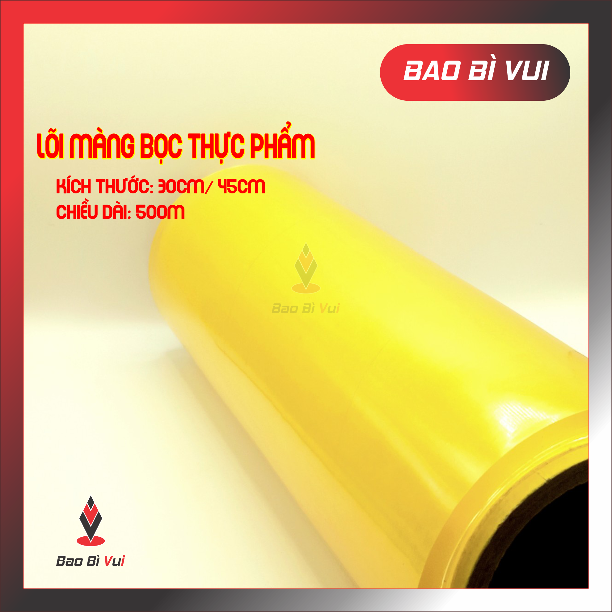 Cuộn màng bọc thực phẩm dài 500m ngang 45cm/ 30cm