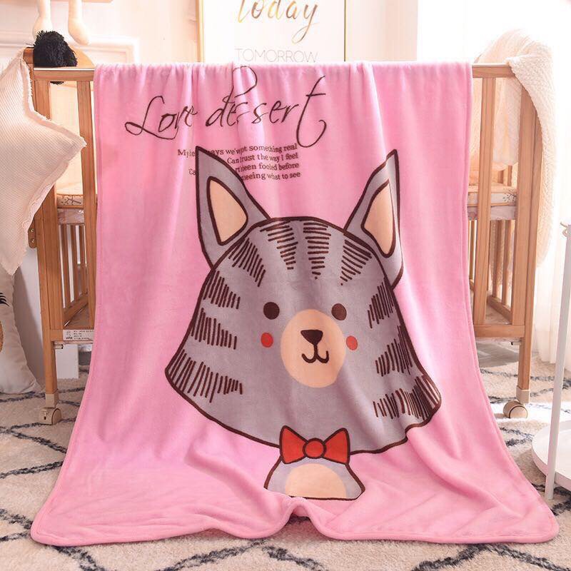 Chăn lông tuyết cho bé size 100 X140, chăn lông mịn cho bé