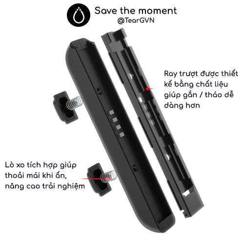 Dây đeo cổ tay Wrist Strap Akitomo cho Joy-con Nintendo Switch OLED / Switch 1