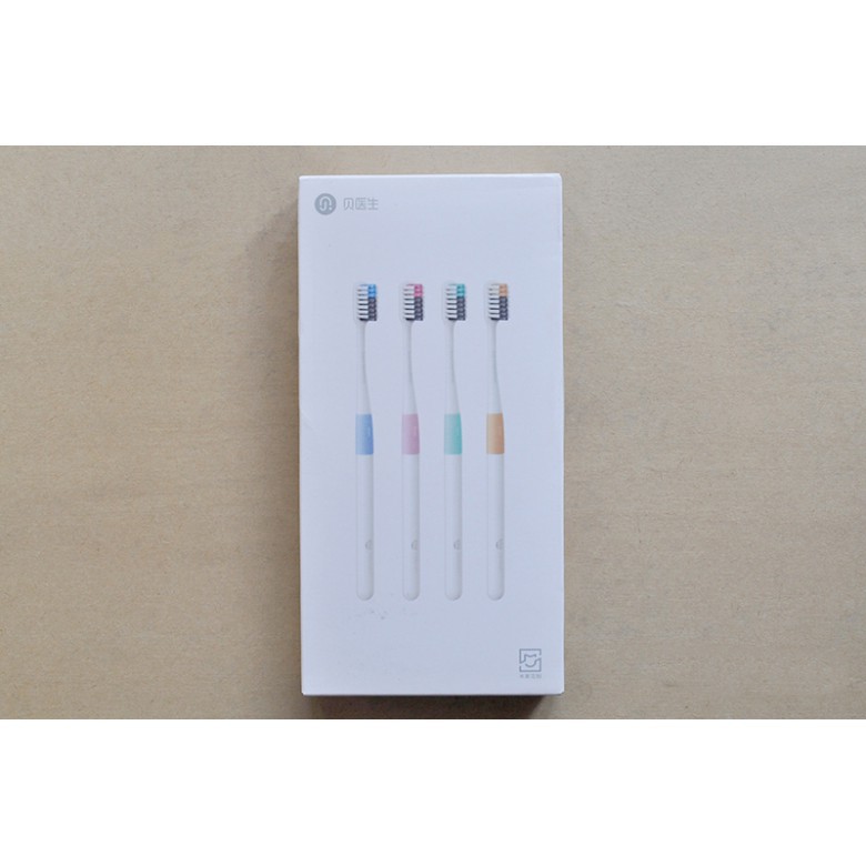Bàn chải Xiaomi Dr Bei Doctor B Toothbrush (Nguyên Hộp 4 Cái + 1 Hộp đựng du lịch)