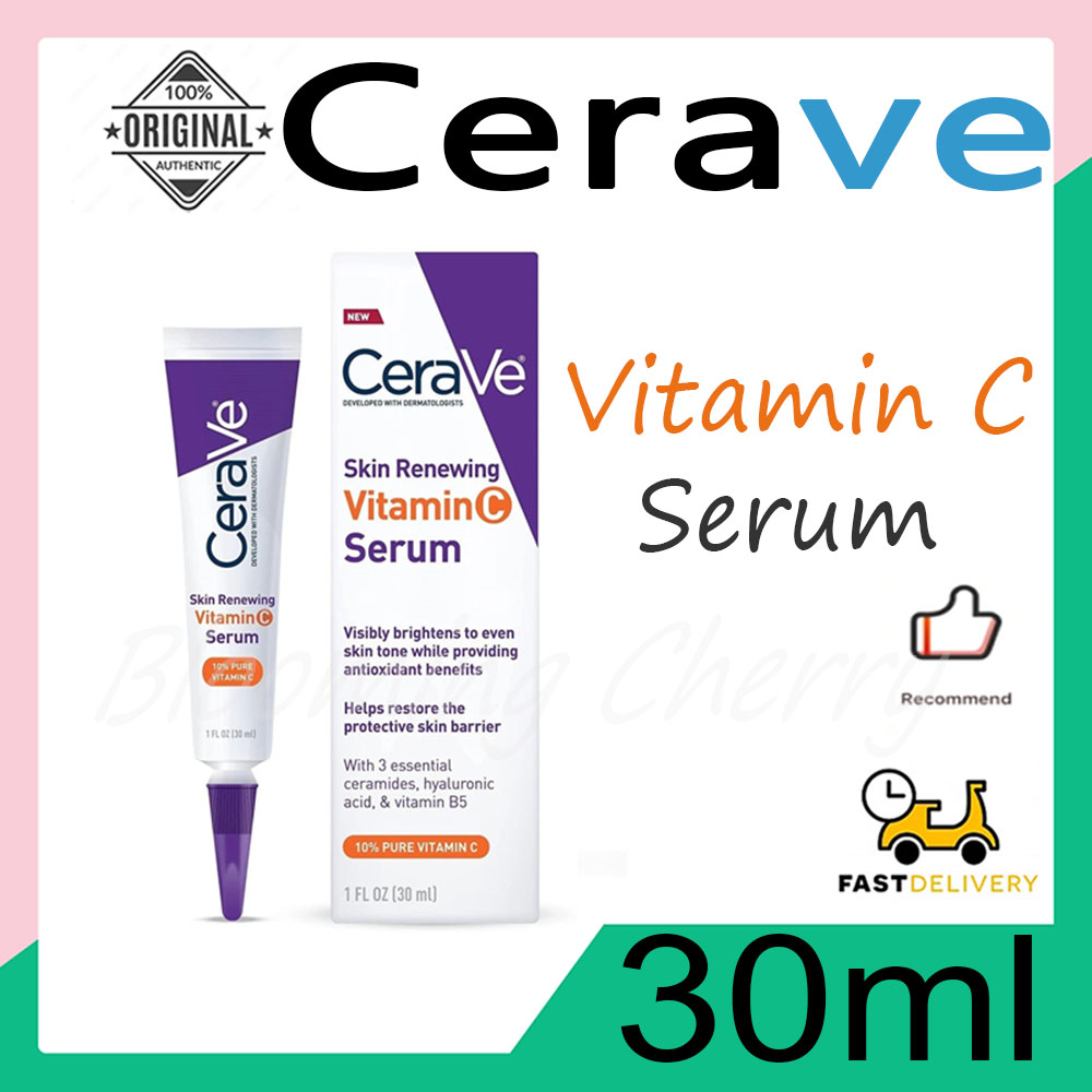 Cerave Skin Renewing Vitamin C Serum with Hyaluronic Acid cerave vitamin c serum 30ML
