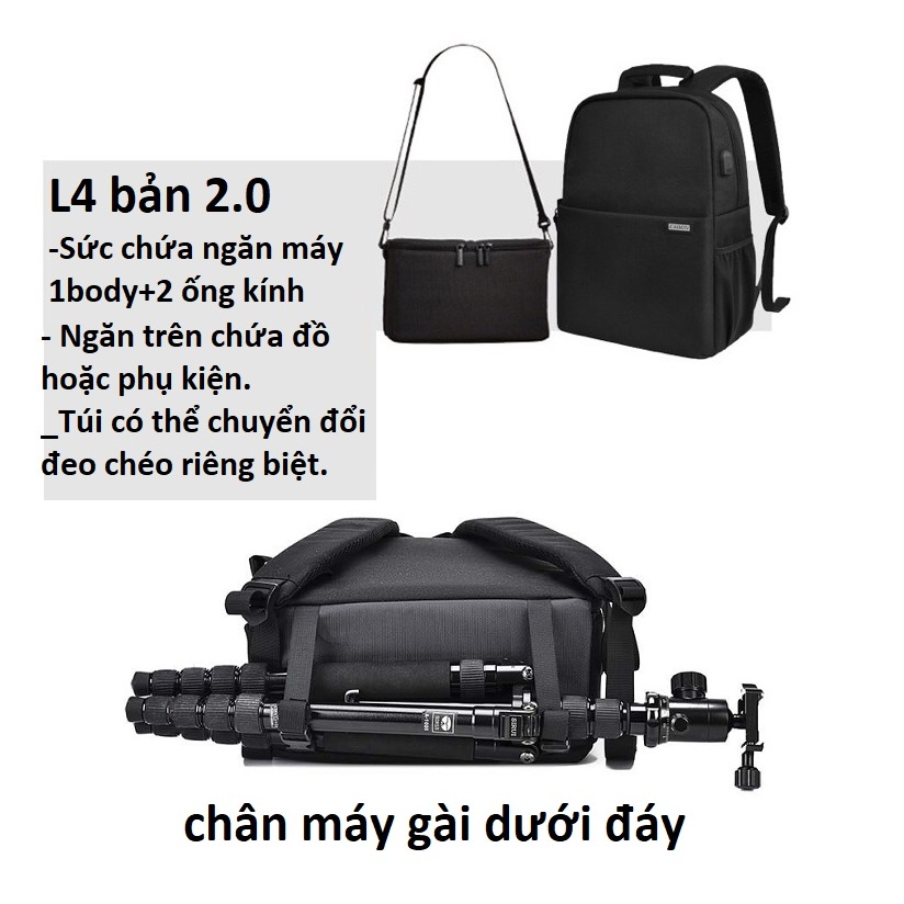 Balo đựng máy ảnh CaDen L4 .