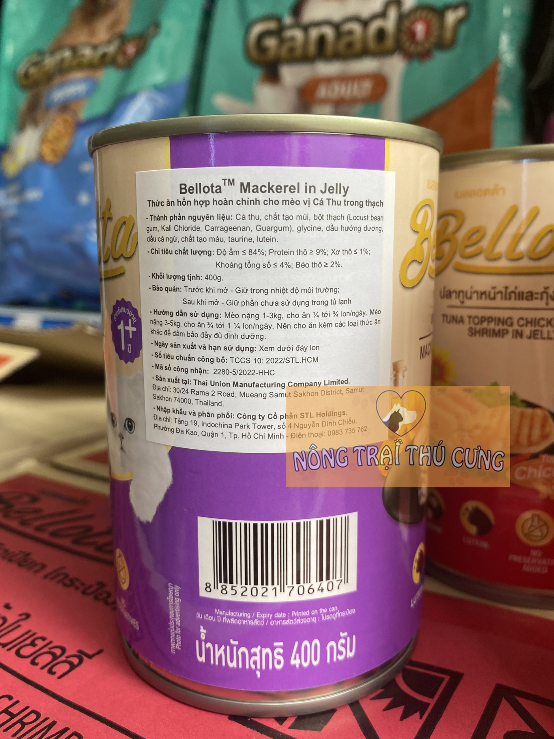 Pate Cho Mèo Bellotta Lon 400g - [Nông Trại Thú Cưng]