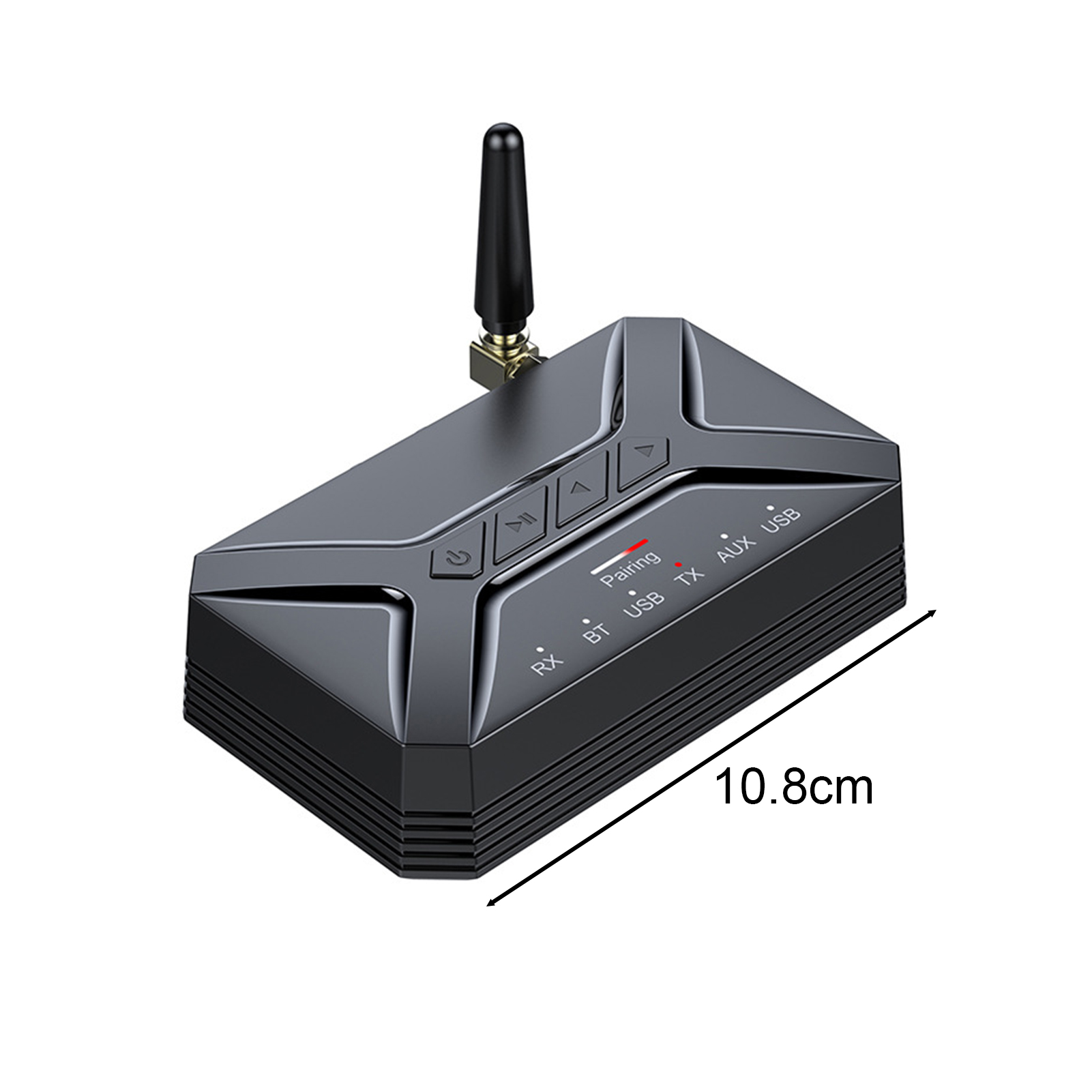Low-latency Audio Transceiver Bluetooth-compatible Audio Transmitter Wireless Bluetooth 5.0 Audio Transmitter Receiver for Tv Pc Headphone Low Latency Compact Design