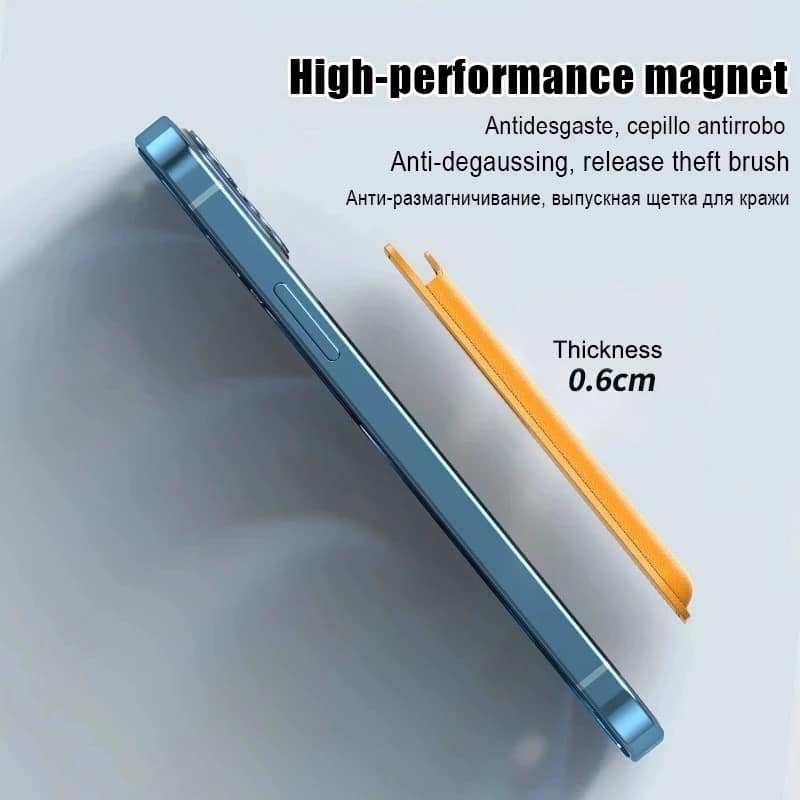 With LOGO Magsafe Card Case only For iPhone Magsafing Magnetic Fashion Wallet Card Holder For iPhone 12 /13 Mini Pro Max. 