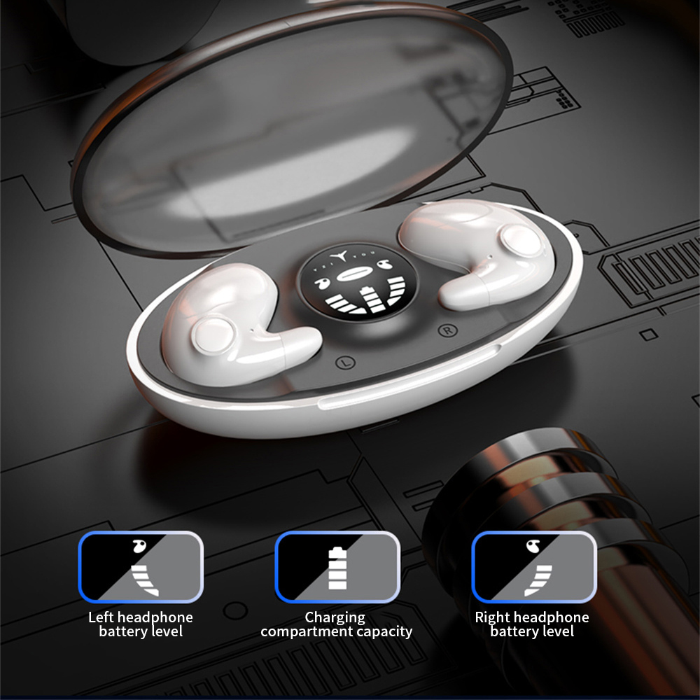 Essage MD538 Bluetooth Headset Wireless Ear Bone Conduction Not Ear Long Endurance Dual Stereo