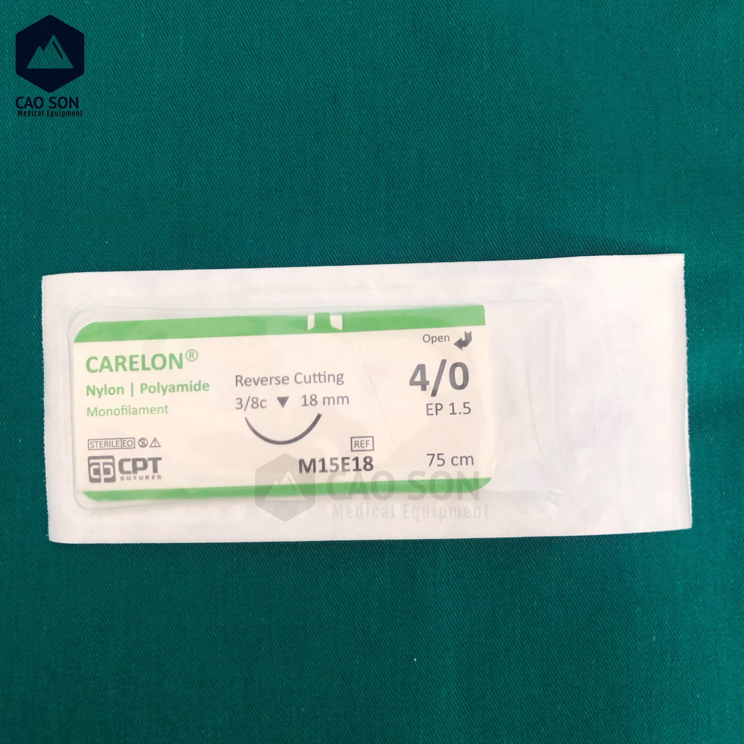 [Bán lẻ từng sợi] Chỉ phẫu thuật CPT CARELON Nylon số 2/0 3/0 4/0 5/0