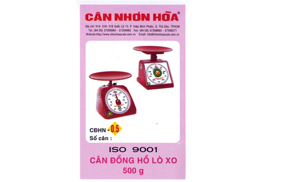 Cân nhựa 500 gram