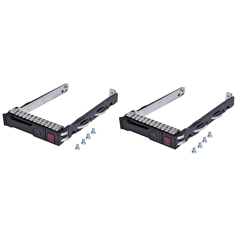 (2-Pack) 2.5 Inch 651687-001 651699-001 SAS SATA Hard Drive Tray Caddy for HP G8 G9 DL120 DL160 DL180 DL360 and More thumbnail