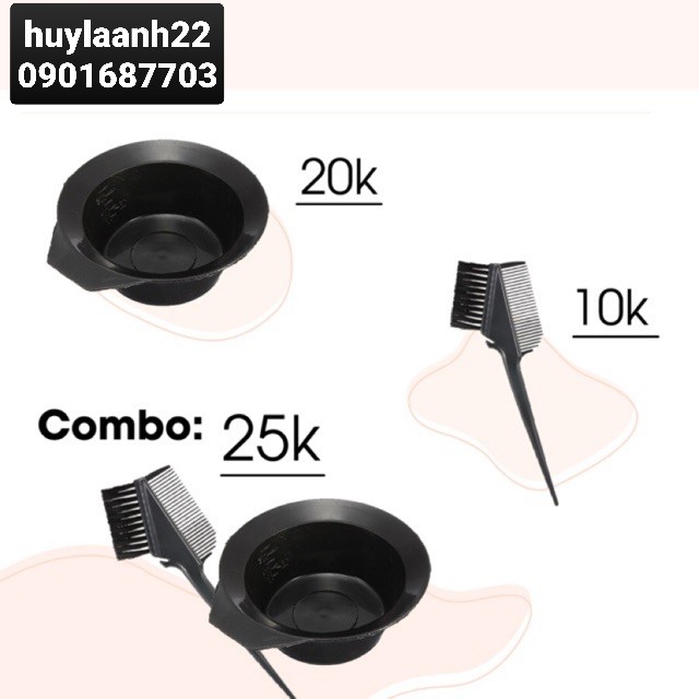 Dụng cụ nhuộm tóc cao cấp AZ008 chén pha thuốc nhuộm tóc