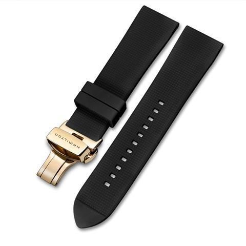 Hamilton Watch Band Hamilton Rubber Watch Strap Soft Waterproof Natural Silicone Hamilton Watch Bracelet