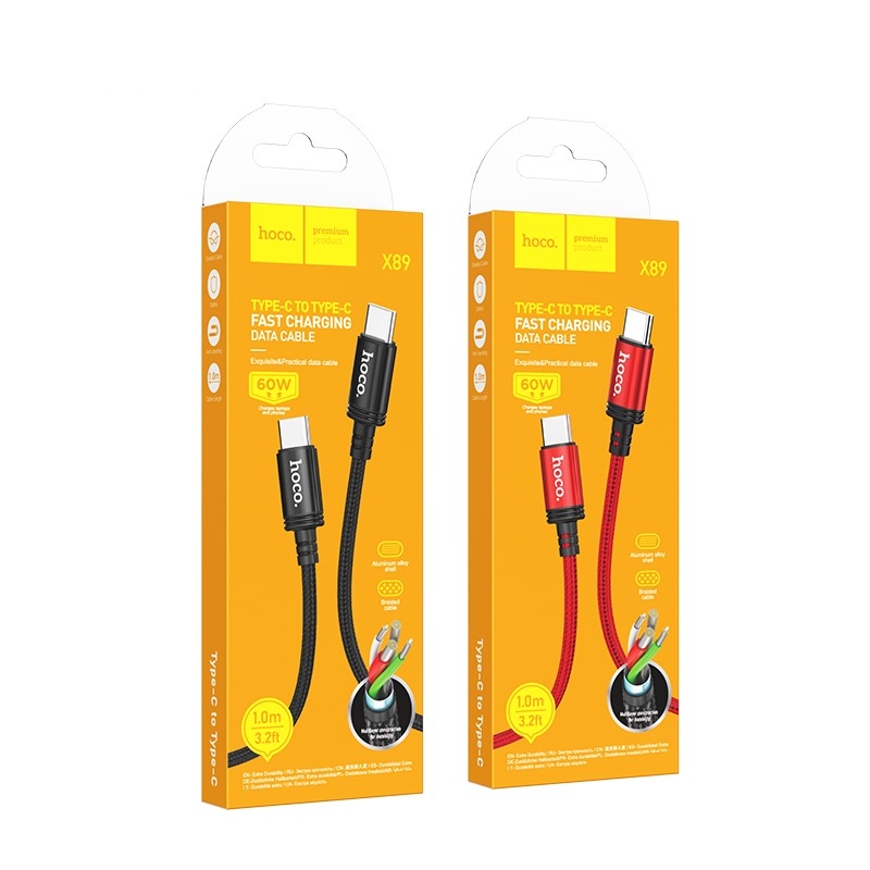 Cáp sạc Hoco X89 sạc nhanh dây dù bện dài 1M