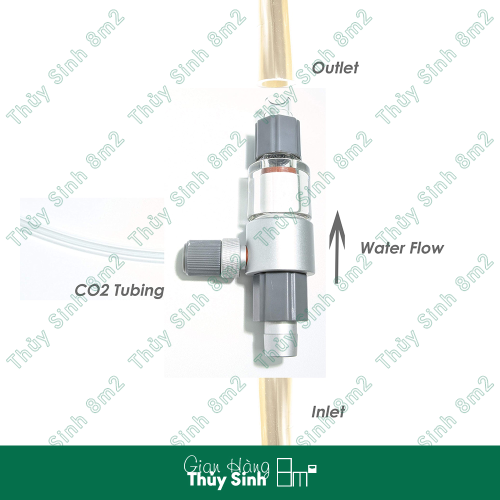 Trộn CO2 QANVEE Out-tank Atomizer Cho Hồ Thủy Sinh - 8m2