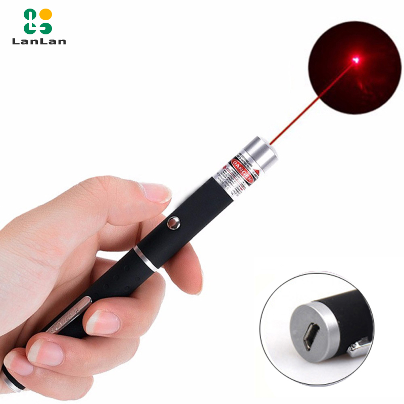 Powerful Laser-pen Usb Charging Laser-pointer Sight For Presentations Teaching Children Entertainment