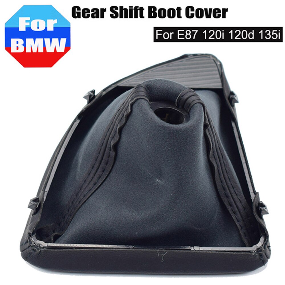 For bmw e30 e36 e39 e46 e81 e82 e87 e88 e90 e91 e92 e93 car gear shift boot leather boot collars with frame acessories