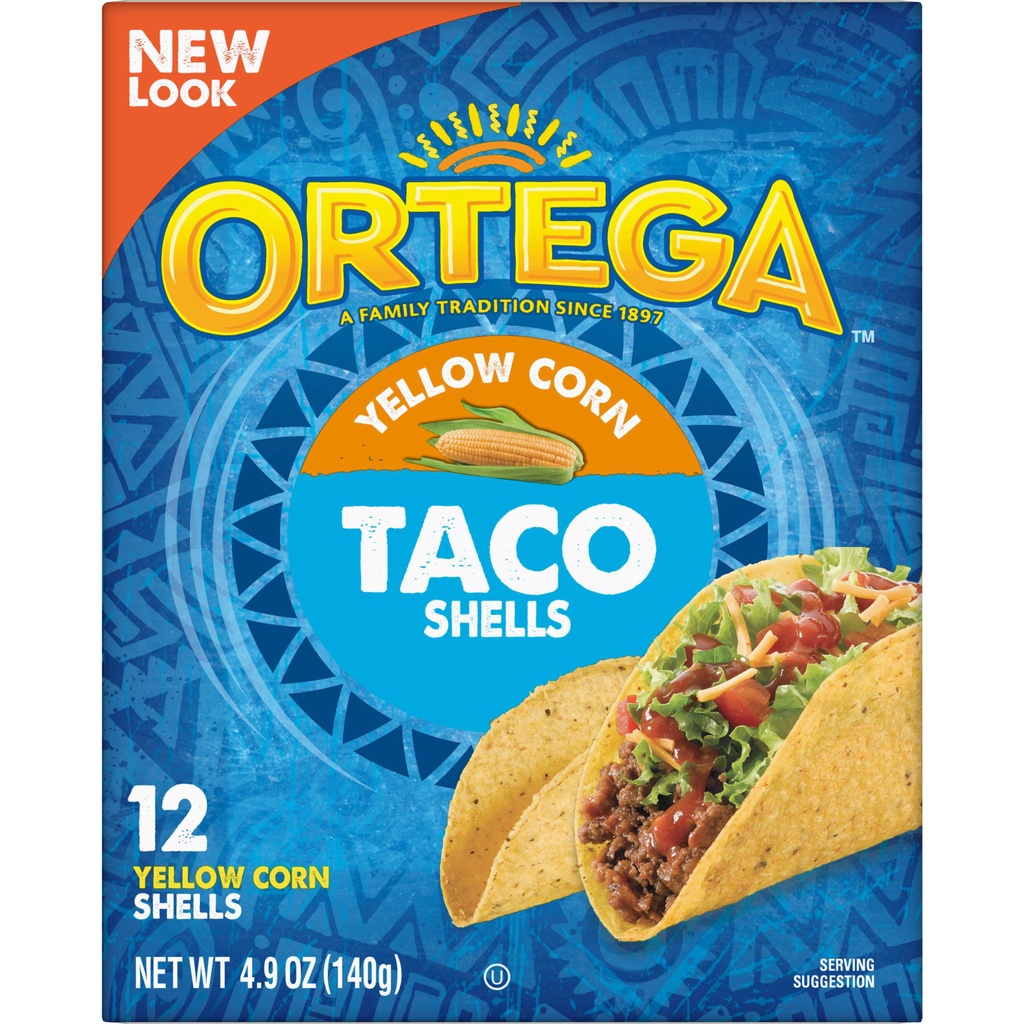 Vỏ bánh Taco Shells - Ortega Taco Shells 12 cái 140g