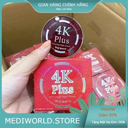 01 Kem 4K PLUS Hũ To 20gram Chính Hãng Thái Lan