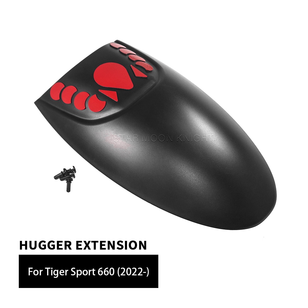 For Tiger Sport 660 Sport660 2022 2023 - Accessories Motorcycle ABS Front Fender Hugger Extension Rear Mudguard Extender
