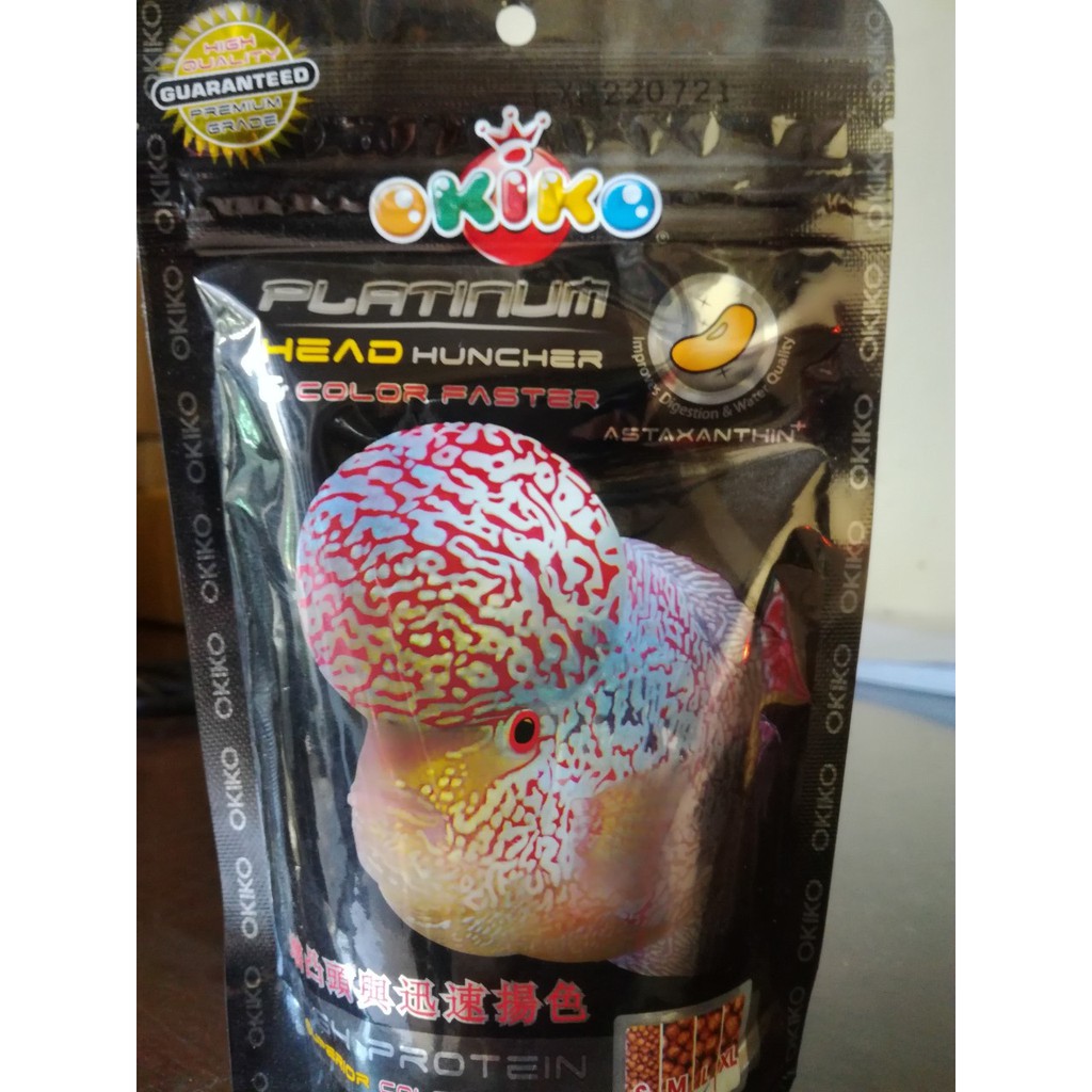OKIKO - THỨC ĂN LÊN ĐẦU MÀU CHÂU CHO CÁ LA HÁN (100g)