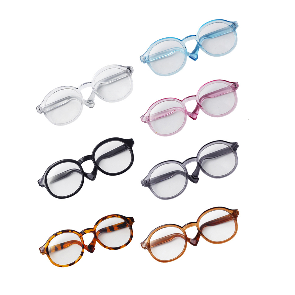 SF For Labubu Glasses 6.5cm Cute Plastic Glasses for 15cm Labubu Macaron and 60cm BJD Dolls and 1/3 BJD Dolls Toy Glasses Accessories. 