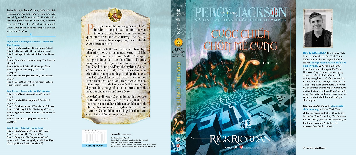 Cuộc chiến chốn mê cung TB2020 (Phần 4 bộ Percy Jackson và các vị thần trên đỉnh Olympus)