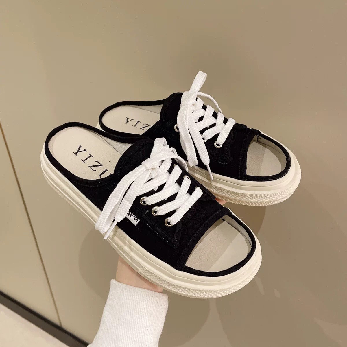 Dép nữ , dép bánh mì , dép lê nữ dáng thể thao buộc dây hot trend