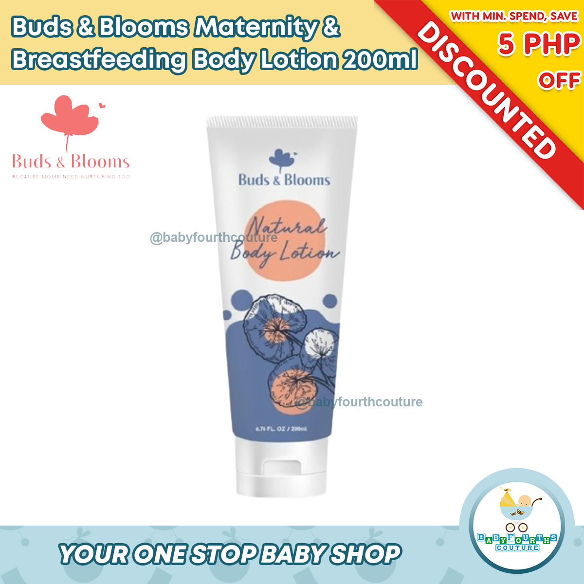Buds & Blooms Maternity and Breastfeeding Safe Natural Body lotion Lazada PH