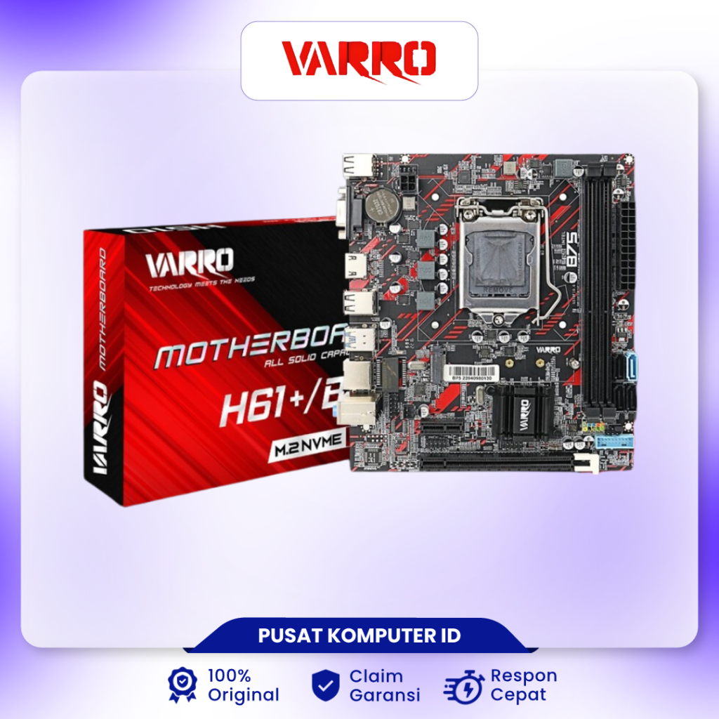 Mainboard Motherboard Varro H61/B75 1155 | Lazada Indonesia