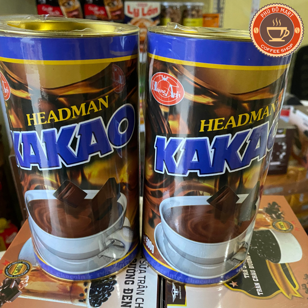 FREESHIPMAX  - Bột Cacao/Kakao Headman 2In1 Hộp Tròn (500g)