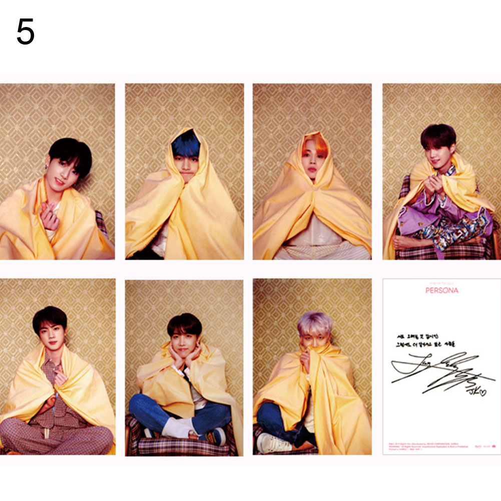 【High-quality】BTS of the Soul Persona Photo Card Boy with Luv Album Photocard Poster. 